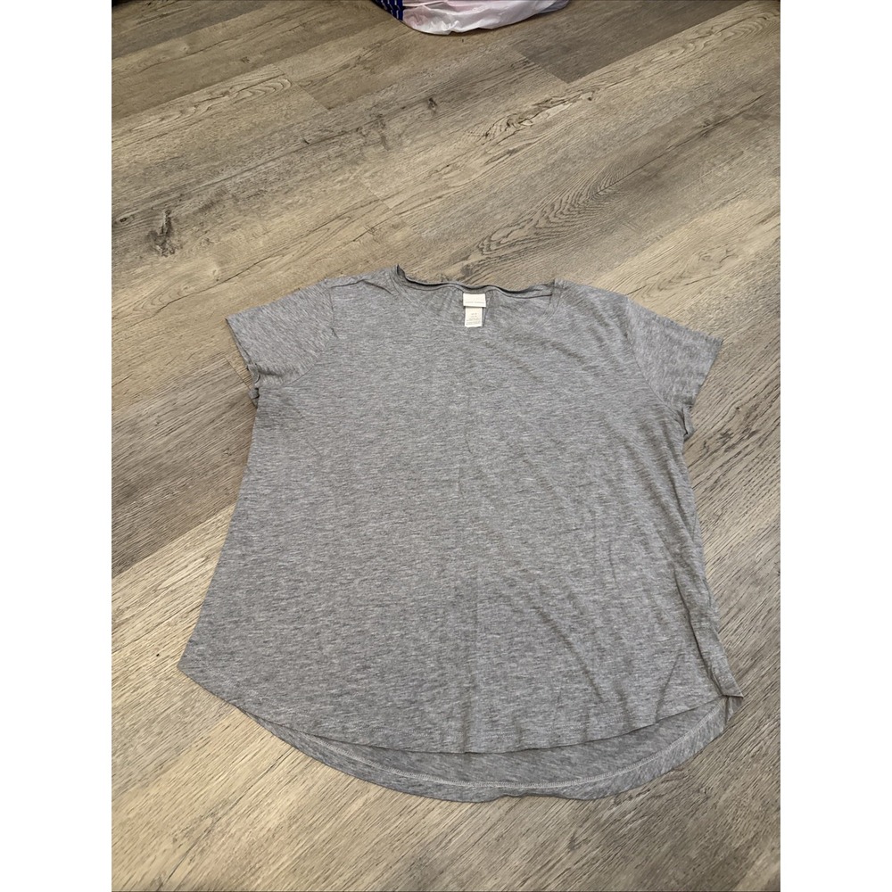 H&M Womens Basic Tee, Grey size M Spring Summer Workout